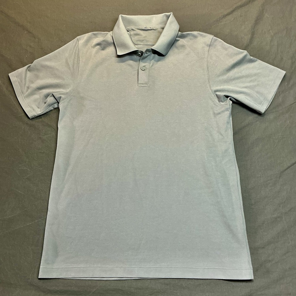 lululemon Men's Polo Shirt Short Sleeve Small Gray